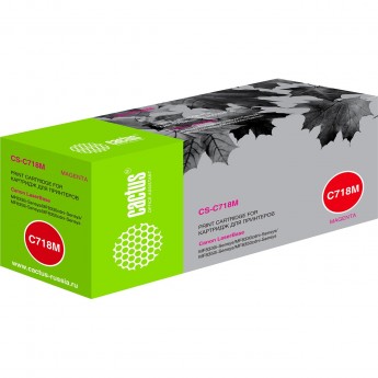 Лазерный картридж CACTUS CS-C718M (Cartridge 718) для Canon LaserBase MF8330 i-Sensys, MF8350, MF8360, MF8380, MF8540, LBP 7200 i-Sensys, 7210, 7660, 7680, пурпурный, 2 900 стр. Лазерный картридж CACTUS CS-C718M (Cartridge 718) для Canon LaserBase MF8330 i-Sensys, MF8350, MF8360, MF8380, MF8540, LBP 7200 i-Sensys, 7210, 7660, 7680, пурпурный, 2 900 стр.