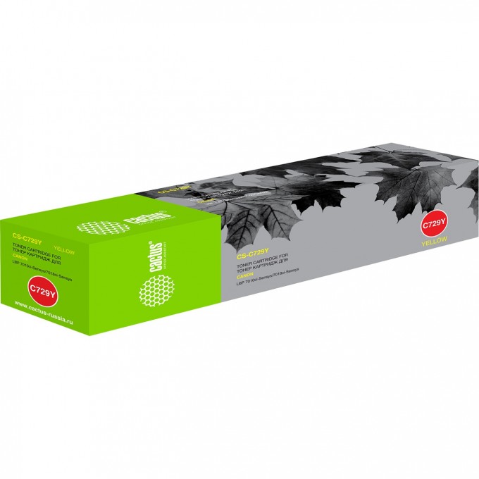 Лазерный картридж CACTUS (Cartridge 729) для Canon LBP 7010 i-Sensys, 7010c i-Sensys, 7018 i-Sensys, 7018c i-Sensys, желтый , 1 000 стр. CS-C729Y Лазерный картридж CACTUS (Cartridge 729) для Canon LBP 7010 i-Sensys, 7010c i-Sensys, 7018 i-Sensys, 7018c i-Sensys, желтый , 1 000 стр. CS-C729Y