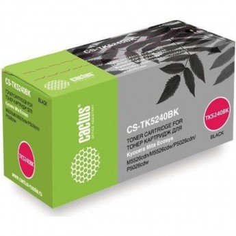 Лазерный картридж CACTUS CS-TK5240BK-MPS (TK-5240K) черный для Kyocera Ecosys M5526cdn, M5526cdw, P5026cdn, P5026cdw (8'000 стр.) Лазерный картридж CACTUS CS-TK5240BK-MPS (TK-5240K) черный для Kyocera Ecosys M5526cdn, M5526cdw, P5026cdn, P5026cdw (8'000 стр.)