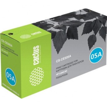 Лазерный картридж CACTUS CS-CE505A (HP 05A) для HP LaserJet P2030, P2035, P2035n, P2050, P2055, P2055d, P2055dn, P2055x, черный, 2 300 стр. Лазерный картридж CACTUS CS-CE505A (HP 05A) для HP LaserJet P2030, P2035, P2035n, P2050, P2055, P2055d, P2055dn, P2055x, черный, 2 300 стр.