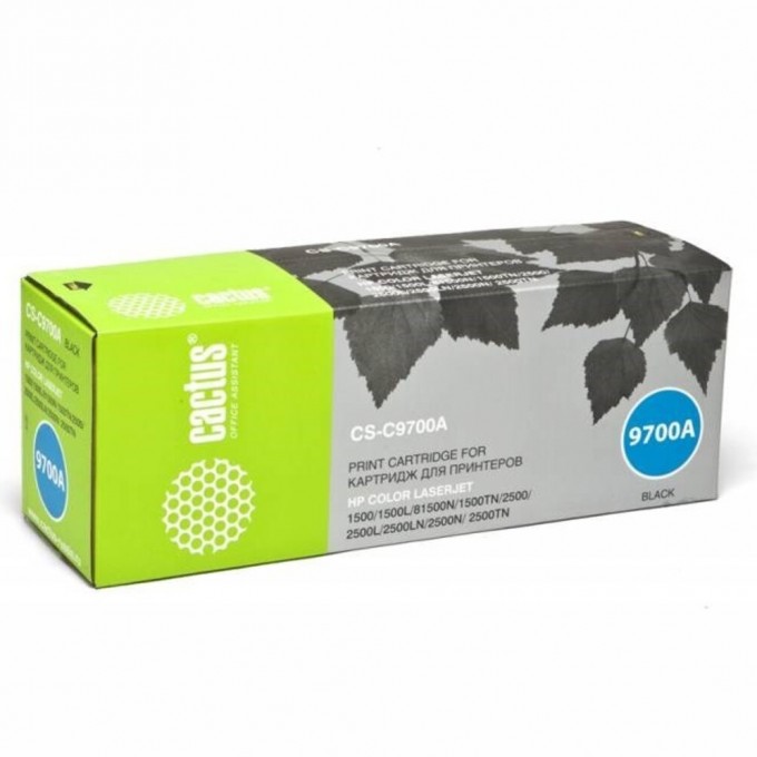 Лазерный картридж CACTUS (HP 121A) для HP Color LaserJet 1500, 1500l, 1500lxi, 1500n, 1500tn, 2500, 2500l, 2500ln, черный, 5 000 стр. CS-C9700AR Лазерный картридж CACTUS (HP 121A) для HP Color LaserJet 1500, 1500l, 1500lxi, 1500n, 1500tn, 2500, 2500l, 2500ln, черный, 5 000 стр. CS-C9700AR