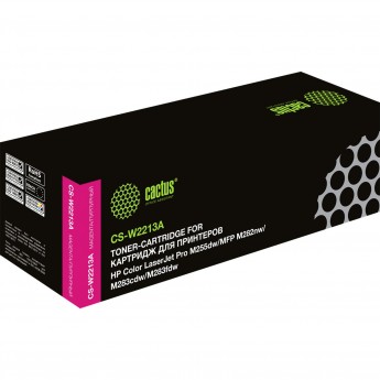 Лазерный картридж CACTUS CS-W2213A (HP 207A) для HP M255, MFP M282, M283, пурпурный, 1 250 стр. Лазерный картридж CACTUS CS-W2213A (HP 207A) для HP M255, MFP M282, M283, пурпурный, 1 250 стр.