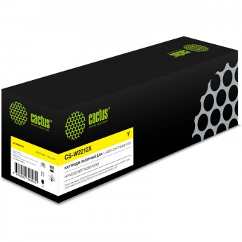 Лазерный картридж CACTUS CS-W2212X (HP 207X) для HP Color Laser M255, MFP M282, M283, желтый, увеличенной емкости, 2 450 стр. Лазерный картридж CACTUS CS-W2212X (HP 207X) для HP Color Laser M255, MFP M282, M283, желтый, увеличенной емкости, 2 450 стр.
