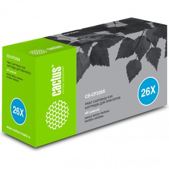 Лазерный картридж CACTUS CS-CF226X (HP 26X) для HP LaserJet M402d Pro, M402dn Pro, M402dne Pro, M402dw Pro, M402n Pro, M426dw Pro, M426fdn Pro, M426fdw Pro, черный, увеличенной емкости, 9 000 стр. Лазерный картридж CACTUS CS-CF226X (HP 26X) для HP LaserJet M402d Pro, M402dn Pro, M402dne Pro, M402dw Pro, M402n Pro, M426dw Pro, M426fdn Pro, M426fdw Pro, черный, увеличенной емкости, 9 000 стр.