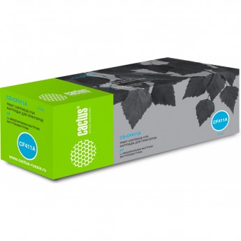 Лазерный картридж CACTUS CS-CF411A (HP 410A) для HP Color LaserJet M377, M377dw, M452 Pro, M477, M477fdn, M477fdw, M477fnw, голубой, 2 300 стр. Лазерный картридж CACTUS CS-CF411A (HP 410A) для HP Color LaserJet M377, M377dw, M452 Pro, M477, M477fdn, M477fdw, M477fnw, голубой, 2 300 стр.