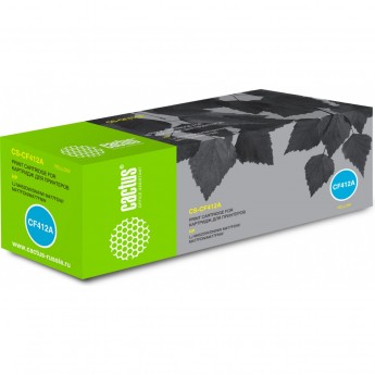 Лазерный картридж CACTUS CS-CF412A (HP 410A) для HP Color LaserJet M377, M377dw, M452 Pro, M477, M477fdn, M477fdw, M477fnw, желтый, 2 300 стр. Лазерный картридж CACTUS CS-CF412A (HP 410A) для HP Color LaserJet M377, M377dw, M452 Pro, M477, M477fdn, M477fdw, M477fnw, желтый, 2 300 стр.