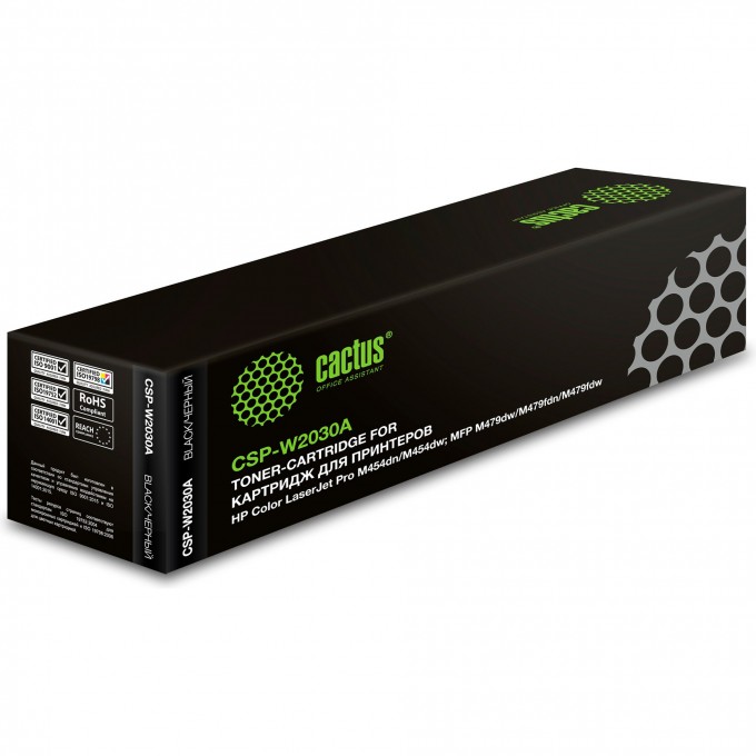 Лазерный картридж CACTUS (HP 415A) для HP LJ M454, MFP M479, черный, 2 400 стр. CSP-W2030A Лазерный картридж CACTUS (HP 415A) для HP LJ M454, MFP M479, черный, 2 400 стр. CSP-W2030A