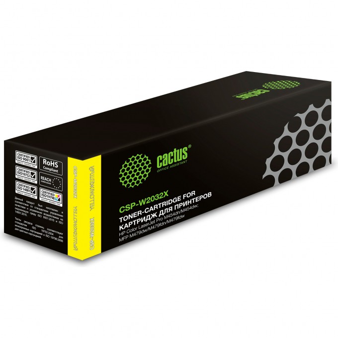 Лазерный картридж CACTUS (HP 415X) для HP Color LaserJet M454dn Pro, M454dw Pro, M479dw Pro MFP, M479fdn Pro MFP, M479fdw Pro MFP, M479fnw Pro MFP, желтый, увеличенной емкости, 6 000 стр. CS-W2032XRU Лазерный картридж CACTUS (HP 415X) для HP Color LaserJet M454dn Pro, M454dw Pro, M479dw Pro MFP, M479fdn Pro MFP, M479fdw Pro MFP, M479fnw Pro MFP, желтый, увеличенной емкости, 6 000 стр. CS-W2032XRU