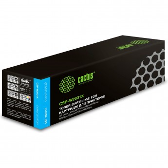 Лазерный картридж CACTUS CSP-W2031X (HP 415X) для HP LJ M454, MFP M479, голубой, 6 000 стр. Лазерный картридж CACTUS CSP-W2031X (HP 415X) для HP LJ M454, MFP M479, голубой, 6 000 стр.