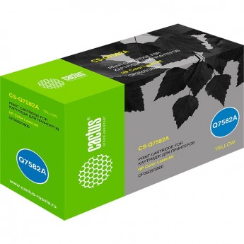 Лазерный картридж CACTUS CS-Q7582A (HP 503A) для HP Color LaserJet 3800, 3800dn, 3800dtn, 3800n, CP3505, CP3505dn, CP3505n, CP3505x, желтый, 6 000 стр. Лазерный картридж CACTUS CS-Q7582A (HP 503A) для HP Color LaserJet 3800, 3800dn, 3800dtn, 3800n, CP3505, CP3505dn, CP3505n, CP3505x, желтый, 6 000 стр.
