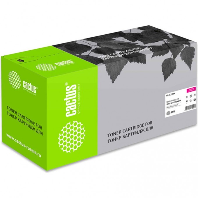 Лазерный картридж CACTUS (HP 504A) для принтеров HP Color LaserJet CM3530, CM3530fs MFP, CP3520, CP3525, CP3525dn, CP3525n, CP3525x, пурпурный, 7 000 стр. CS-CE253A Лазерный картридж CACTUS (HP 504A) для принтеров HP Color LaserJet CM3530, CM3530fs MFP, CP3520, CP3525, CP3525dn, CP3525n, CP3525x, пурпурный, 7 000 стр. CS-CE253A