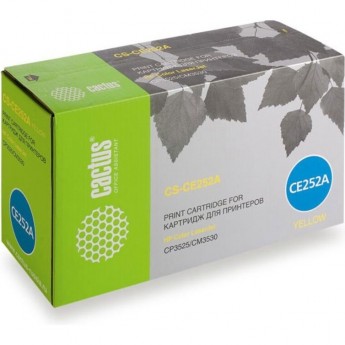 Лазерный картридж CACTUS CS-CE252A (HP 504A) для принтеров HP Color LaserJet CM3530, CM3530fs MFP, CP3520, CP3525, CP3525dn, CP3525x, желтый, 7 000 стр. Лазерный картридж CACTUS CS-CE252A (HP 504A) для принтеров HP Color LaserJet CM3530, CM3530fs MFP, CP3520, CP3525, CP3525dn, CP3525x, желтый, 7 000 стр.