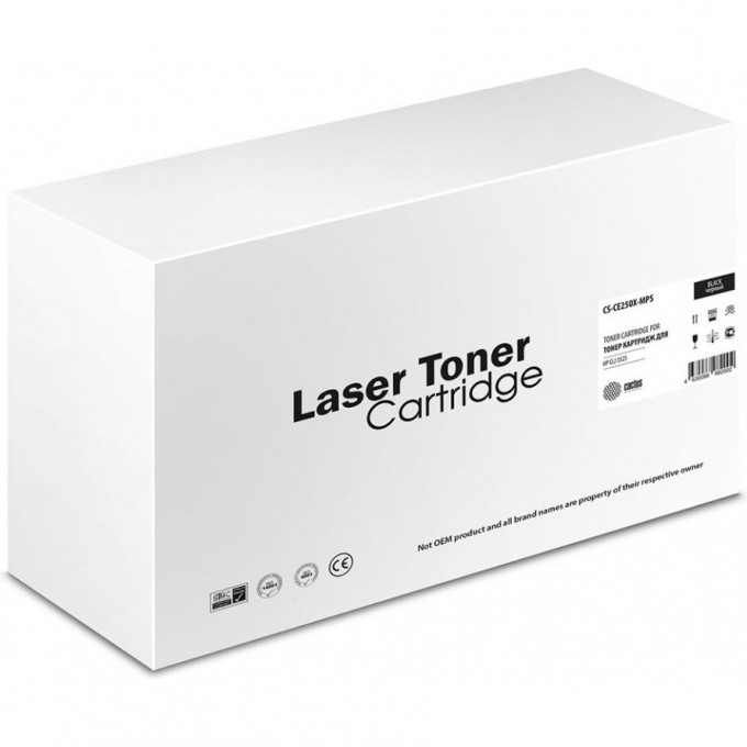 Лазерный картридж CACTUS (HP 504X) для HP Color LaserJet CP3525, CM3530, черный, увеличенной емкости, 16 000 стр. CS-CE250X-MPS Лазерный картридж CACTUS (HP 504X) для HP Color LaserJet CP3525, CM3530, черный, увеличенной емкости, 16 000 стр. CS-CE250X-MPS