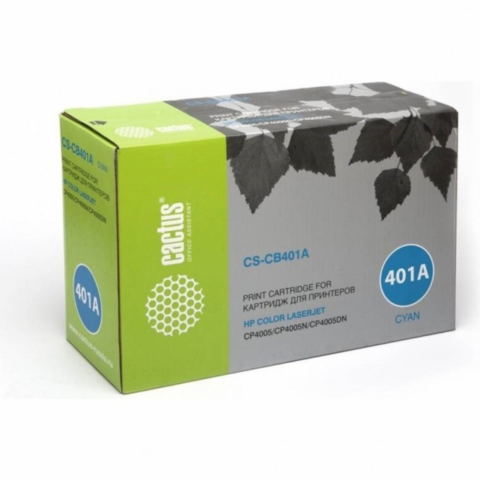 Лазерный картридж CACTUS (HP 642A) для HP Color LaserJet CP4005, CP4005DN, CP4005N, голубой, 7 500 стр. CS-CB401AR