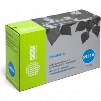 Лазерный Картридж CACTUS CS-Q5951AV (HP 643A) для HP Color LaserJet 4700, 4700dn, 4700dtn, 4700hdn, 4700n, 4700ph+, голубой, 10 000 стр. Лазерный Картридж CACTUS CS-Q5951AV (HP 643A) для HP Color LaserJet 4700, 4700dn, 4700dtn, 4700hdn, 4700n, 4700ph+, голубой, 10 000 стр.