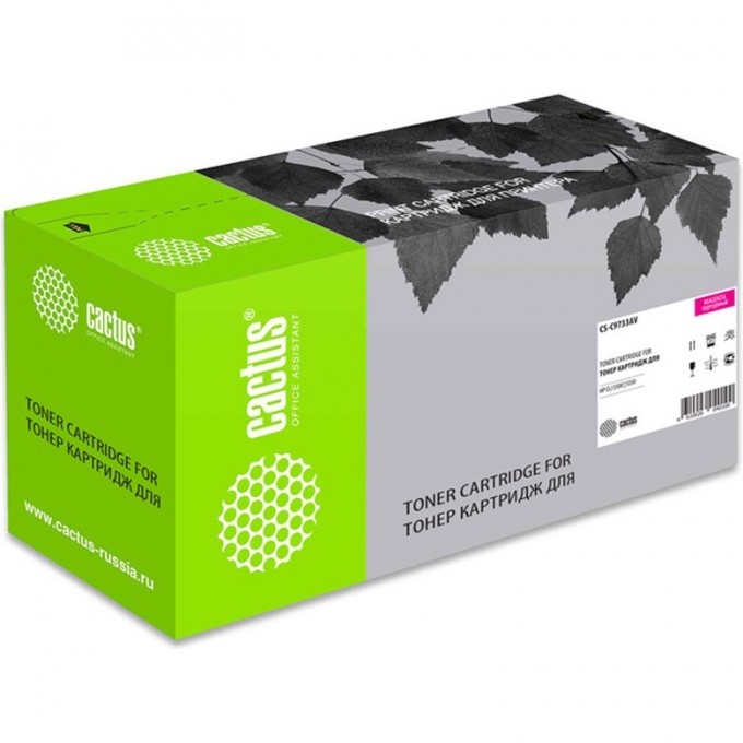 Лазерный картридж CACTUS (HP 645A) для HP Color LaserJet 5500, 5500dn, 5500dtn, 5500hdn, 5500tdn, 5500n, 5550, 5550dn, 5550dtn, 5550hdn, 5550n, пурпурный, 12 000 стр. CS-C9733AV