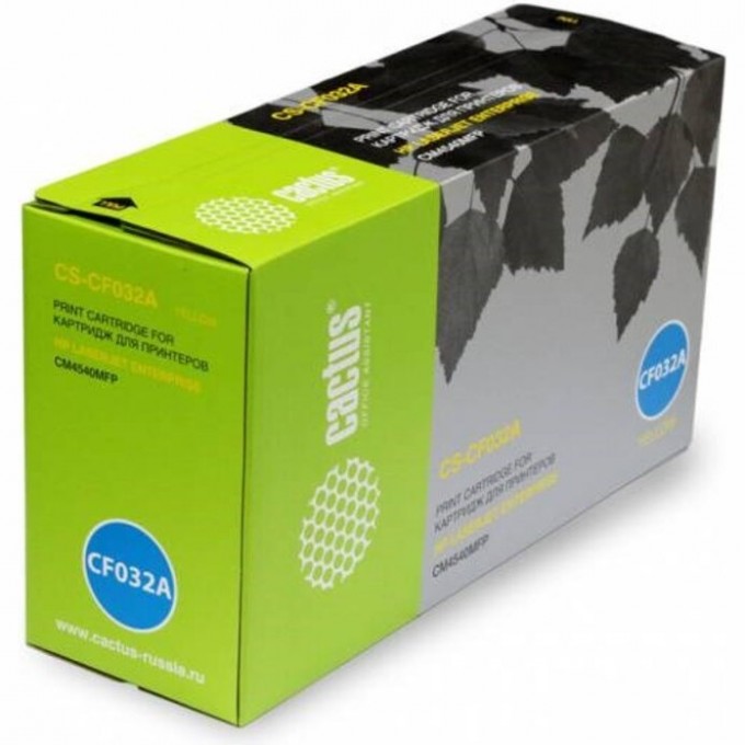 Лазерный картридж CACTUS  (HP 646A) для HP Color LaserJet CM4540 MFP, CM4540f MFP, CM4540fskm MFP, CM4540mfp Enterprise, желтый, 12 500 стр. CS-CF032A