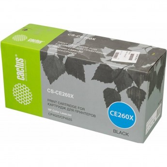 Лазерный картридж CACTUS CS-CE260X (HP 649X) для HP Color LaserJet CP4520, CP4525, CP4525dn, CP4525n, CP4525xh, черный, увеличенной емкости, 17 000 стр. Лазерный картридж CACTUS CS-CE260X (HP 649X) для HP Color LaserJet CP4520, CP4525, CP4525dn, CP4525n, CP4525xh, черный, увеличенной емкости, 17 000 стр.