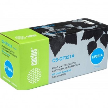 Лазерный картридж CACTUS CS-CF321AV (HP 653A) для HP Color LaserJet M680, M680dn, M680f, M680z, голубой, 16 500стр. Лазерный картридж CACTUS CS-CF321AV (HP 653A) для HP Color LaserJet M680, M680dn, M680f, M680z, голубой, 16 500стр.