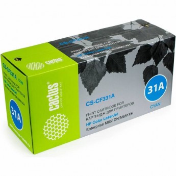 Лазерный картридж CACTUS CS-CF331A (HP 654A) для HP Color LaserJet M651, M651dn, M651n, M651xh, голубой, 15 000 стр. Лазерный картридж CACTUS CS-CF331A (HP 654A) для HP Color LaserJet M651, M651dn, M651n, M651xh, голубой, 15 000 стр.
