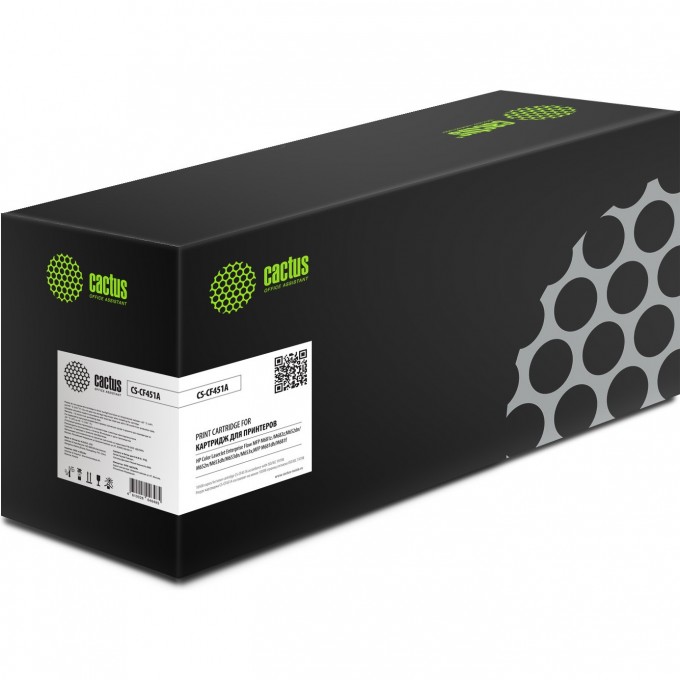 Лазерный картридж CACTUS (HP 655A) для HP Color LaserJet M652dn, M653dn, M681dh, M653x, M681f, M681z, M682z, голубой, 10 500 стр. CS-CF451A Лазерный картридж CACTUS (HP 655A) для HP Color LaserJet M652dn, M653dn, M681dh, M653x, M681f, M681z, M682z, голубой, 10 500 стр. CS-CF451A