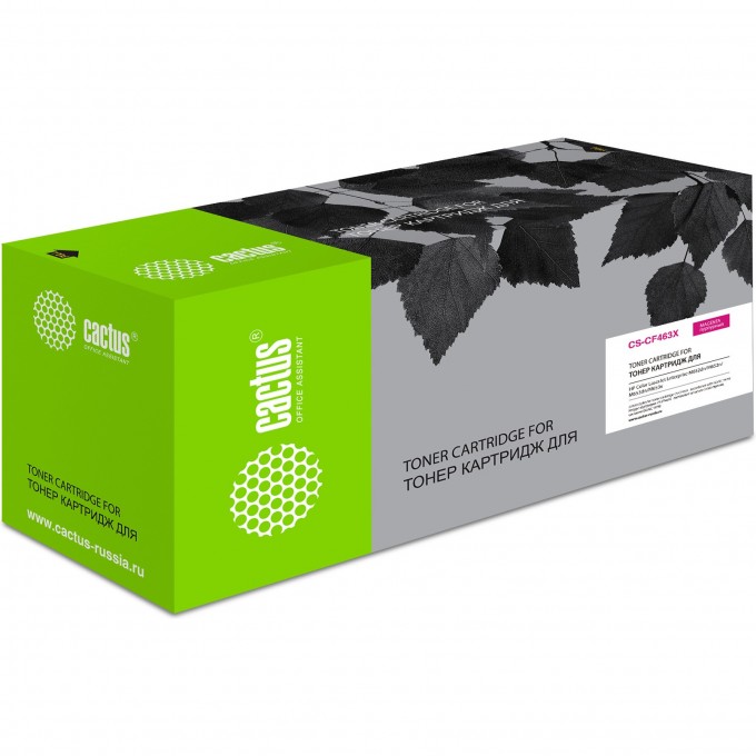 Лазерный картридж CACTUS (HP 656X) для HP Color LaserJet M652dn, M652n, M653dn, M653x, пурпурный, увеличенной емкости, 22 000 стр. CS-CF463X