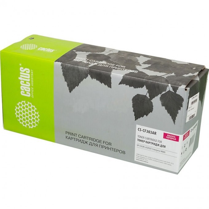 Лазерный картридж CACTUS (HP 827A) для HP Color LaserJet M880, M880z (A2W75A), M880z+ (A2W76A), M880z+ NFC, пурпурный, 32 000 стр. CS-CF303AR Лазерный картридж CACTUS (HP 827A) для HP Color LaserJet M880, M880z (A2W75A), M880z+ (A2W76A), M880z+ NFC, пурпурный, 32 000 стр. CS-CF303AR