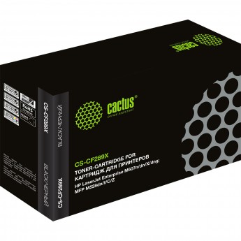 Лазерный картридж CACTUS CS-CF289X (HP 89X) для HP LaserJet M507, MFP M528, черный, 10 000 стр. Лазерный картридж CACTUS CS-CF289X (HP 89X) для HP LaserJet M507, MFP M528, черный, 10 000 стр.