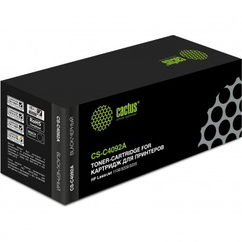 Лазерный картридж CACTUS CS-C4092A (HP 92A) для HP LaserJet 1100, 1100a AiO, 1100axi AiO, 1100se, 1100xi, 3200, 3200m, 3200se, 3220, черный, 2 500 стр. Лазерный картридж CACTUS CS-C4092A (HP 92A) для HP LaserJet 1100, 1100a AiO, 1100axi AiO, 1100se, 1100xi, 3200, 3200m, 3200se, 3220, черный, 2 500 стр.