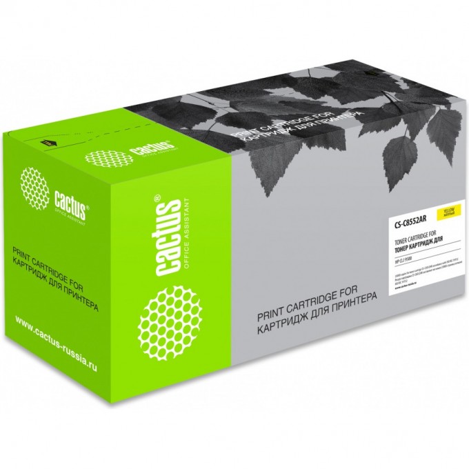 Лазерный картридж CACTUS (HP C8552A) для HP Color Laser Jet 9500, желтый, 25 000 стр. CS-C8552AR Лазерный картридж CACTUS (HP C8552A) для HP Color Laser Jet 9500, желтый, 25 000 стр. CS-C8552AR