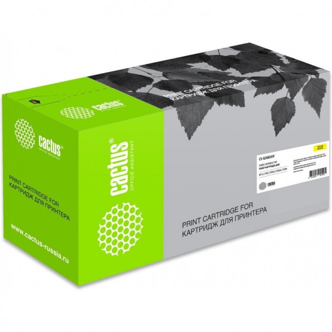 Лазерный Картридж CACTUS (HP Q2682A) для HP Color LaserJet 3700, 3700d, 3700dn, 3700dtn, 3700n, желтый, 6 000 стр. CS-Q2682AV Лазерный Картридж CACTUS (HP Q2682A) для HP Color LaserJet 3700, 3700d, 3700dn, 3700dtn, 3700n, желтый, 6 000 стр. CS-Q2682AV