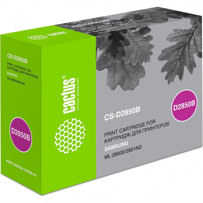 Лазерный картридж CACTUS (ML-D2850B) для Samsung ML2850, 2850d, 2850dr, 2850nd, 2851, 2851nd, черный, 5 000 стр. CS-D2850B Лазерный картридж CACTUS (ML-D2850B) для Samsung ML2850, 2850d, 2850dr, 2850nd, 2851, 2851nd, черный, 5 000 стр. CS-D2850B