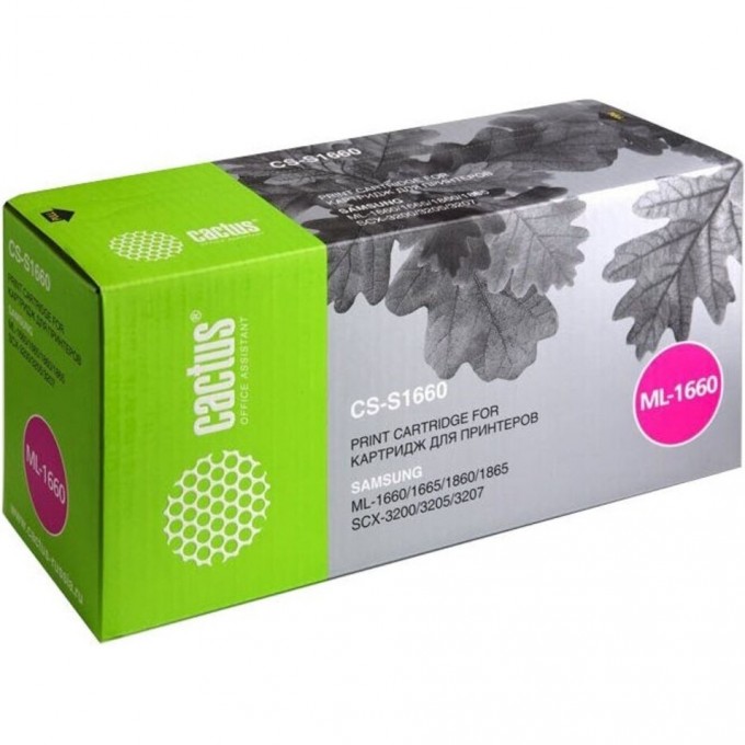 Лазерный картридж CACTUS (MLT-D104S) для Samsung ML1660, 1665, 1667, 1670, 1860, 1865, 1865w, 1867; SCX3200, 3205, 3207, черный, 1 500 стр. CS-S1660 Лазерный картридж CACTUS (MLT-D104S) для Samsung ML1660, 1665, 1667, 1670, 1860, 1865, 1865w, 1867; SCX3200, 3205, 3207, черный, 1 500 стр. CS-S1660