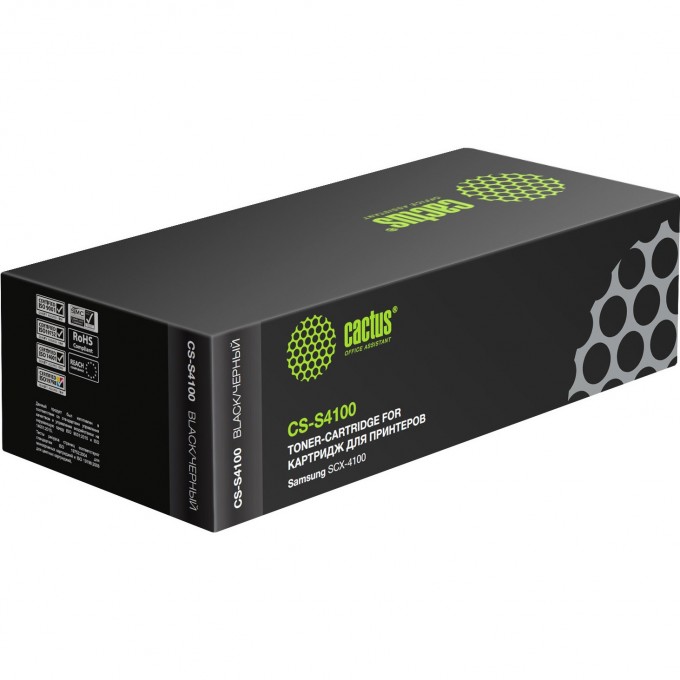 Лазерный картридж CACTUS (SCX-4100D3) для Samsung SCX4100, ML1410, ML1500, ML1500b, ML1510, ML1510b, ML1710, ML1710b, ML1710d, ML1740, ML1745, ML1750, ML1755, ML1780, черный, 3 000 стр. CS-S4100 Лазерный картридж CACTUS (SCX-4100D3) для Samsung SCX4100, ML1410, ML1500, ML1500b, ML1510, ML1510b, ML1710, ML1710b, ML1710d, ML1740, ML1745, ML1750, ML1755, ML1780, черный, 3 000 стр. CS-S4100