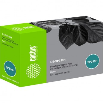Лазерный картридж CACTUS CS-SP330H (SP 330H) для Ricoh Aficio SP 330dn, 330sfn, 330sn, черный, 7 000 стр. Лазерный картридж CACTUS CS-SP330H (SP 330H) для Ricoh Aficio SP 330dn, 330sfn, 330sn, черный, 7 000 стр.