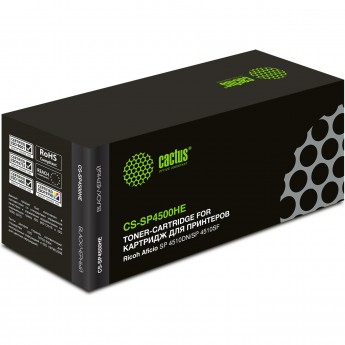 Лазерный картридж CACTUS CS-SP4500HE (SP 4500HE) для Ricoh Aficio SP 4510dn, SP 4510sf, черный, 12 000 стр. Лазерный картридж CACTUS CS-SP4500HE (SP 4500HE) для Ricoh Aficio SP 4510dn, SP 4510sf, черный, 12 000 стр.