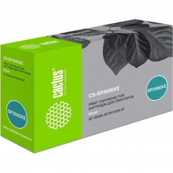 Лазерный картридж CACTUS CS-SP3500XE (SP3500XE) для Ricoh SP3500NSF, 3510DN SF, черный, 6 400 стр. Лазерный картридж CACTUS CS-SP3500XE (SP3500XE) для Ricoh SP3500NSF, 3510DN SF, черный, 6 400 стр.