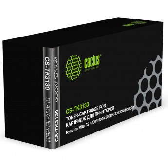 Лазерный картридж CACTUS CS-TK3130 (TK-3130) для Kyocera Mita Ecosys M3550idn, M3560idn; Kyocera Mita FS 4200, 4200dn, 4300, черный, 25 000 стр. Лазерный картридж CACTUS CS-TK3130 (TK-3130) для Kyocera Mita Ecosys M3550idn, M3560idn; Kyocera Mita FS 4200, 4200dn, 4300, черный, 25 000 стр.