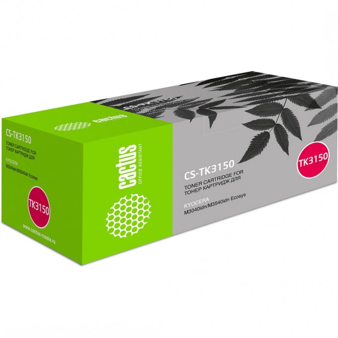 Лазерный картридж CACTUS (TK-3150) для Kyocera Mita Ecosys M3040idn, M3540idn, черный, 14 500 стр. CS-TK3150 Лазерный картридж CACTUS (TK-3150) для Kyocera Mita Ecosys M3040idn, M3540idn, черный, 14 500 стр. CS-TK3150
