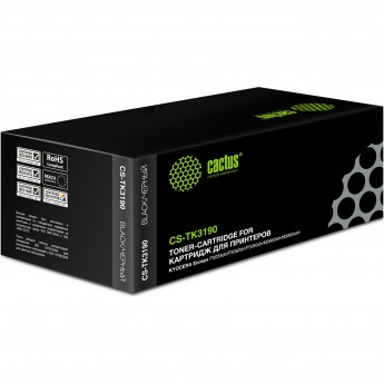 Лазерный картридж CACTUS CS-TK3190 (TK-3190) для Kyocera Ecosys M3655idn, M3660idn, M3860idn, M3860idnf, P3055dn, P3060dn, P3155dn, P3260dn, черный, 25 000 стр. Лазерный картридж CACTUS CS-TK3190 (TK-3190) для Kyocera Ecosys M3655idn, M3660idn, M3860idn, M3860idnf, P3055dn, P3060dn, P3155dn, P3260dn, черный, 25 000 стр.