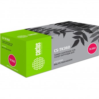 Лазерный картридж CACTUS CS-TK360 (TK-360) для принтеров Kyocera Mita FS 4020, 4020dn, черный, 20 000 стр. Лазерный картридж CACTUS CS-TK360 (TK-360) для принтеров Kyocera Mita FS 4020, 4020dn, черный, 20 000 стр.