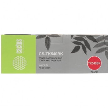 Лазерный картридж CACTUS CS-TK540BK (TK-540K) для принтеров Kyocera Mita FS C5100, C5100dn, черный, 5 000 стр. Лазерный картридж CACTUS CS-TK540BK (TK-540K) для принтеров Kyocera Mita FS C5100, C5100dn, черный, 5 000 стр.