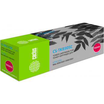 Лазерный картридж CACTUS CS-TK8305C (TK-8305C) для Kyocera Mita TASKalfa 3050, 3050ci, 3051, 3051ci, 3550, 3550ci, 3551, 3551ci, голубой, 15000 стр. Лазерный картридж CACTUS CS-TK8305C (TK-8305C) для Kyocera Mita TASKalfa 3050, 3050ci, 3051, 3051ci, 3550, 3550ci, 3551, 3551ci, голубой, 15000 стр.