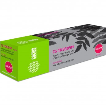 Лазерный картридж CACTUS CS-TK8305M (TK-8305M) для Kyocera Mita TASKalfa 3050, 3050ci, 3051, 3051ci, 3550, 3550ci, 3551, 3551ci, пурпурный, 15 000 стр. Лазерный картридж CACTUS CS-TK8305M (TK-8305M) для Kyocera Mita TASKalfa 3050, 3050ci, 3051, 3051ci, 3550, 3550ci, 3551, 3551ci, пурпурный, 15 000 стр.