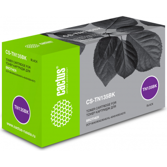 Лазерный картридж CACTUS CS-TN135BK (TN-135BK) для принтеров Brother 4040cn, HL 4050cdn, HL 4070cdw, DCP 9040cn, DCP 9042cdn, DCP 9045cdn, MFC 9440cn, MFC 9450cdn, MFC 9840cdw, черный, 5000 стр. Лазерный картридж CACTUS CS-TN135BK (TN-135BK) для принтеров Brother 4040cn, HL 4050cdn, HL 4070cdw, DCP 9040cn, DCP 9042cdn, DCP 9045cdn, MFC 9440cn, MFC 9450cdn, MFC 9840cdw, черный, 5000 стр.