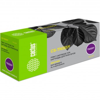 Лазерный картридж CACTUS CS-TN325Y (TN-325Y) для принтеров Brother HL 4140cn, HL 4150cdn, HL 4570cdw, HL 4570cdwt, DCP 9055cdn, DCP 9270cdn, MFC 9460cdn, MFC 9465cdn, MFC 9970cdw, желтый, 3 500 стр. Лазерный картридж CACTUS CS-TN325Y (TN-325Y) для принтеров Brother HL 4140cn, HL 4150cdn, HL 4570cdw, HL 4570cdwt, DCP 9055cdn, DCP 9270cdn, MFC 9460cdn, MFC 9465cdn, MFC 9970cdw, желтый, 3 500 стр.