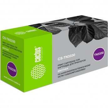 Лазерный картридж CACTUS CS-TN3330 (TN-3330) для принтеров Brother DCP 8110dn, DCP 8250dn, HL 5440d, HL 5450dn, HL 5450dnt, HL 5470dw, HL 6180dw, MFC 8520dn, MFC 8950dw, черный, 3 000 стр. Лазерный картридж CACTUS CS-TN3330 (TN-3330) для принтеров Brother DCP 8110dn, DCP 8250dn, HL 5440d, HL 5450dn, HL 5450dnt, HL 5470dw, HL 6180dw, MFC 8520dn, MFC 8950dw, черный, 3 000 стр.