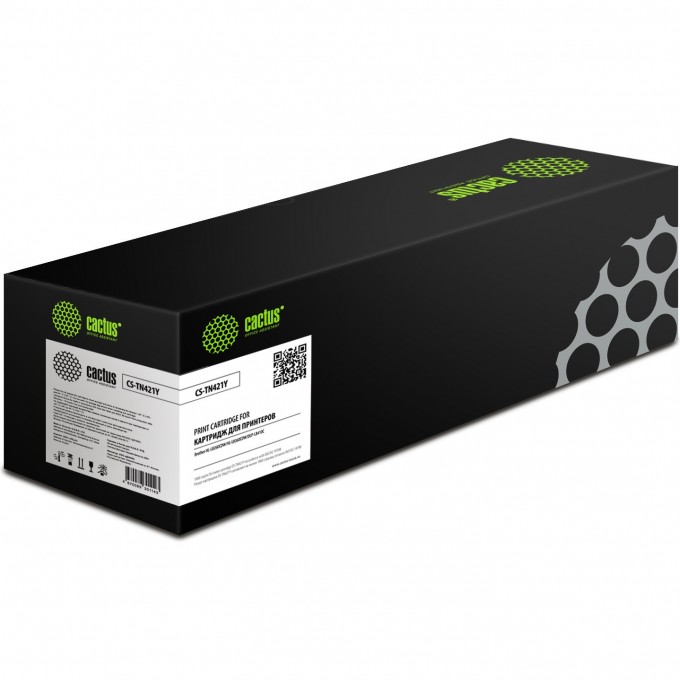 Лазерный картридж CACTUS (TN-421Y) для Brother HL-L8260CDW, HL-L8360CDW, DCP-L8410CDW, MFC-L8690CDW, MFC-L8900CDW, желтый, 1 800 стр. CS-TN421Y Лазерный картридж CACTUS (TN-421Y) для Brother HL-L8260CDW, HL-L8360CDW, DCP-L8410CDW, MFC-L8690CDW, MFC-L8900CDW, желтый, 1 800 стр. CS-TN421Y