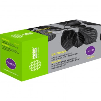 Лазерный картридж CACTUS CS-TN423Y (TN-423Y) для Brother DCP L8410cdw; HL L8260cdw, L8360cdw; MFC L8690cdw, L8900cdw, желтый, 4 000 стр. Лазерный картридж CACTUS CS-TN423Y (TN-423Y) для Brother DCP L8410cdw; HL L8260cdw, L8360cdw; MFC L8690cdw, L8900cdw, желтый, 4 000 стр.