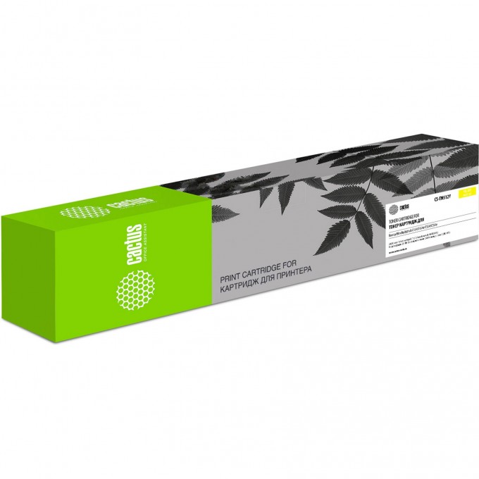 Лазерный картридж CACTUS (TN512Y) для Konica Minolta bizhub C454, C454e, C554, C554e, желтый, 26 000 стр. CS-TN512Y Лазерный картридж CACTUS (TN512Y) для Konica Minolta bizhub C454, C454e, C554, C554e, желтый, 26 000 стр. CS-TN512Y
